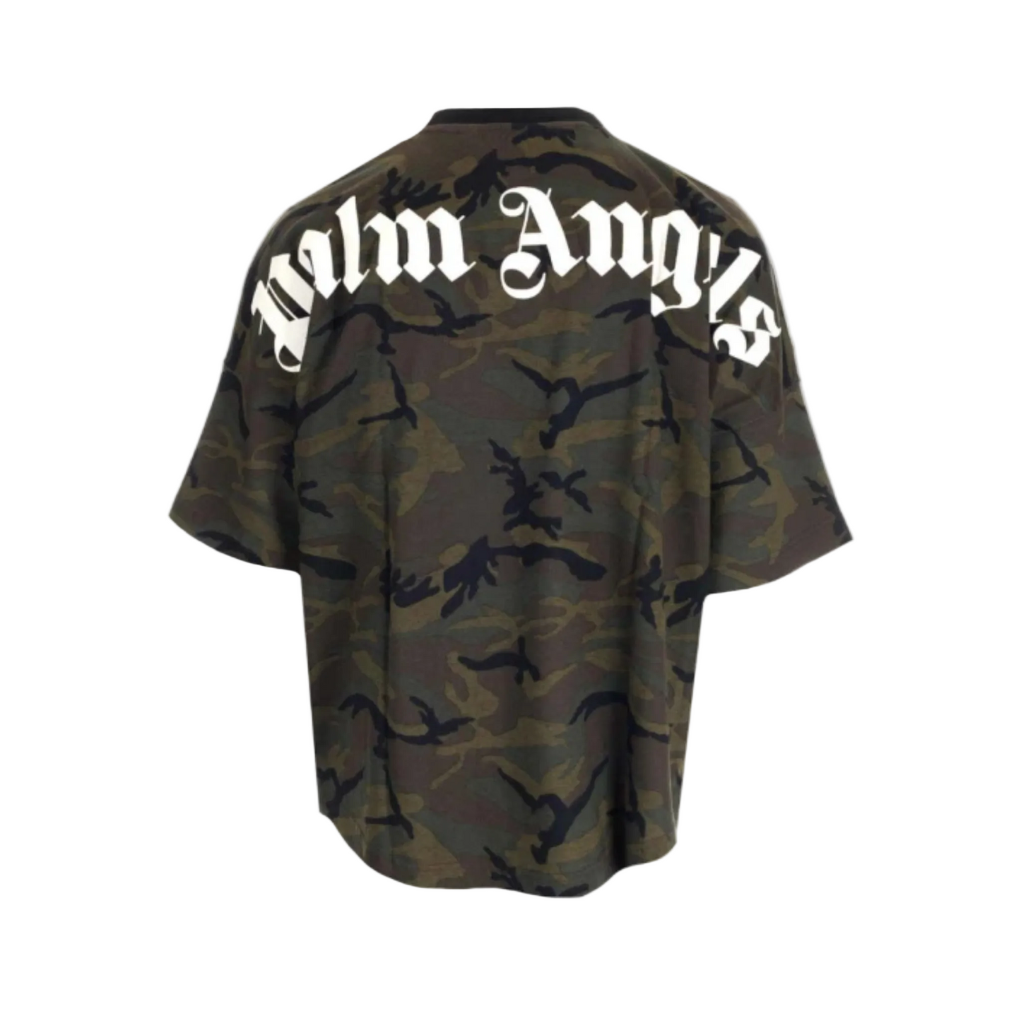 Palm Angels Camouflage Printed Crewneck T-Shirt
