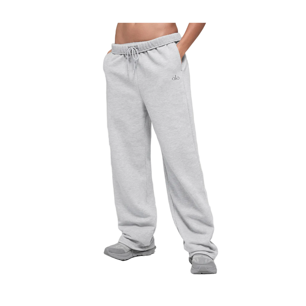 Alo Accolade Straight Leg Sweatpant Heather Grey