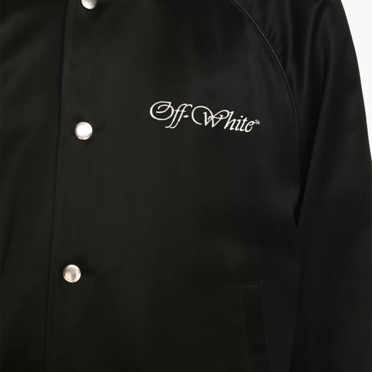 Off-White College Satin Bomber Jacket