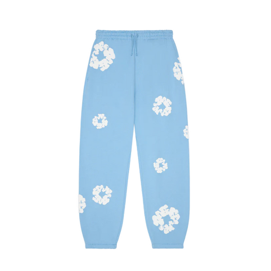 Denim Tears Men's Cotton Wreath Sweatpants Light Blue