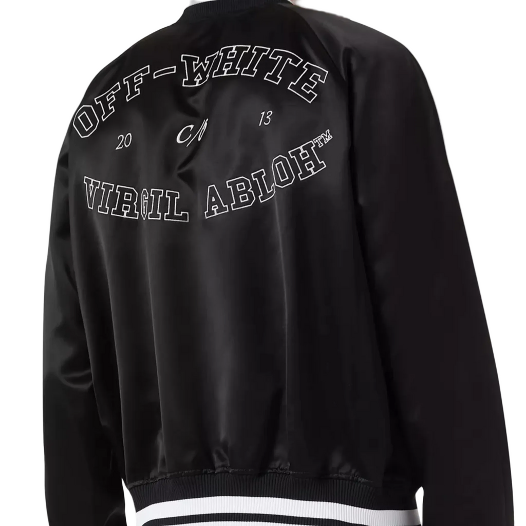 Off-White College Satin Bomber Jacket