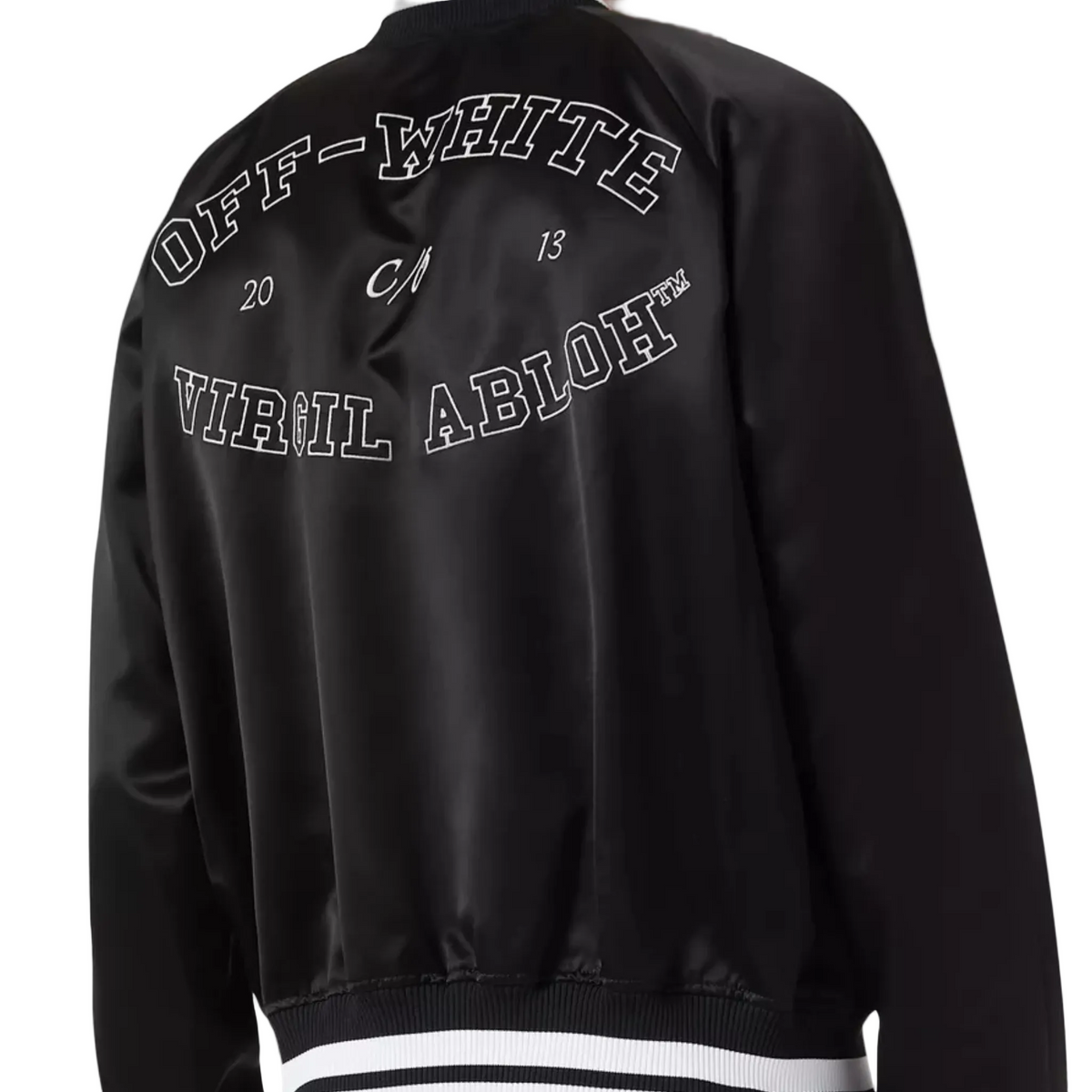 Off-White College Satin Bomber Jacket