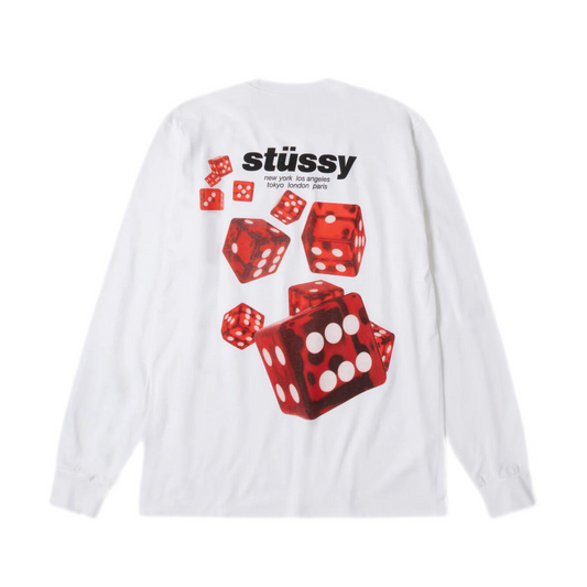 Stussy Rollers White Longsleeve