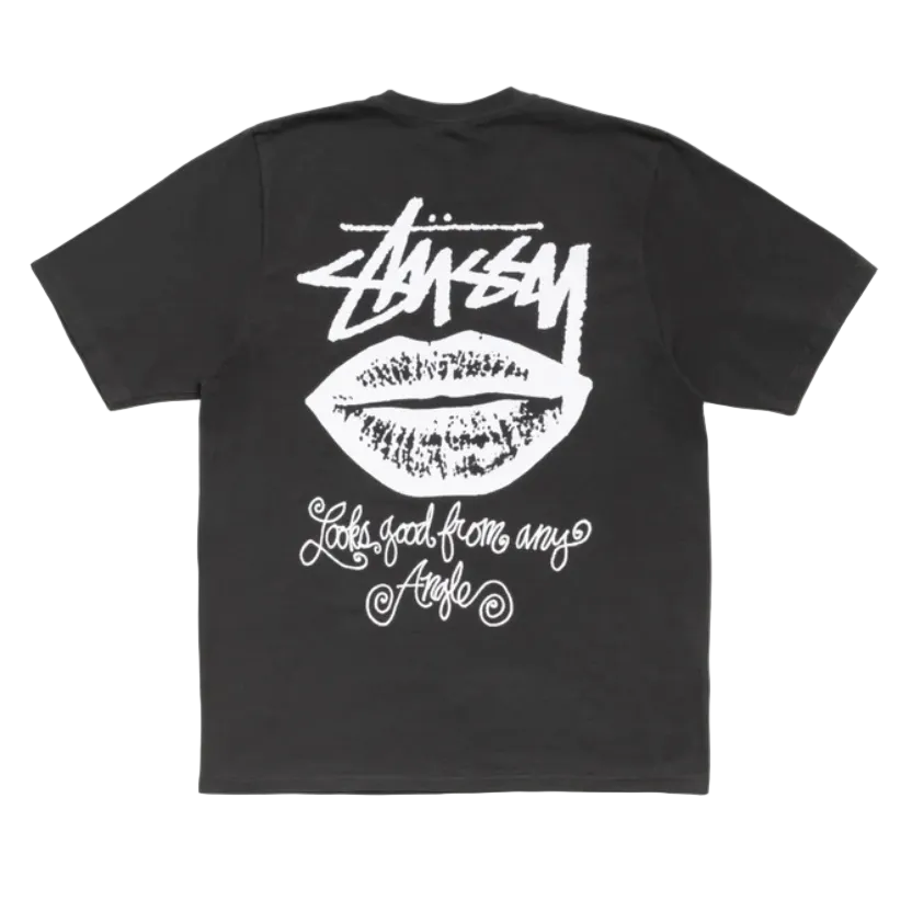 Stussy Any Angle Pigment Dyed Tee Faded Black