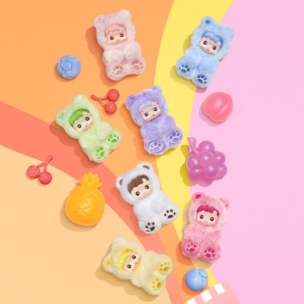 Pop Mart HACIPUPU Gummy Bear Series Vinyl Plush Pendant Sealed Case
