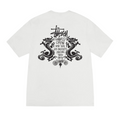 Stussy double dragon pigment dyed T-shirt white