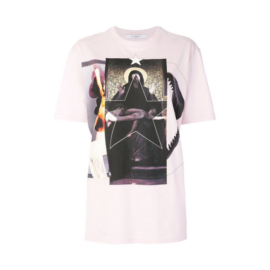 Givenchy Santa Muerte Baby Pink T-Shirt