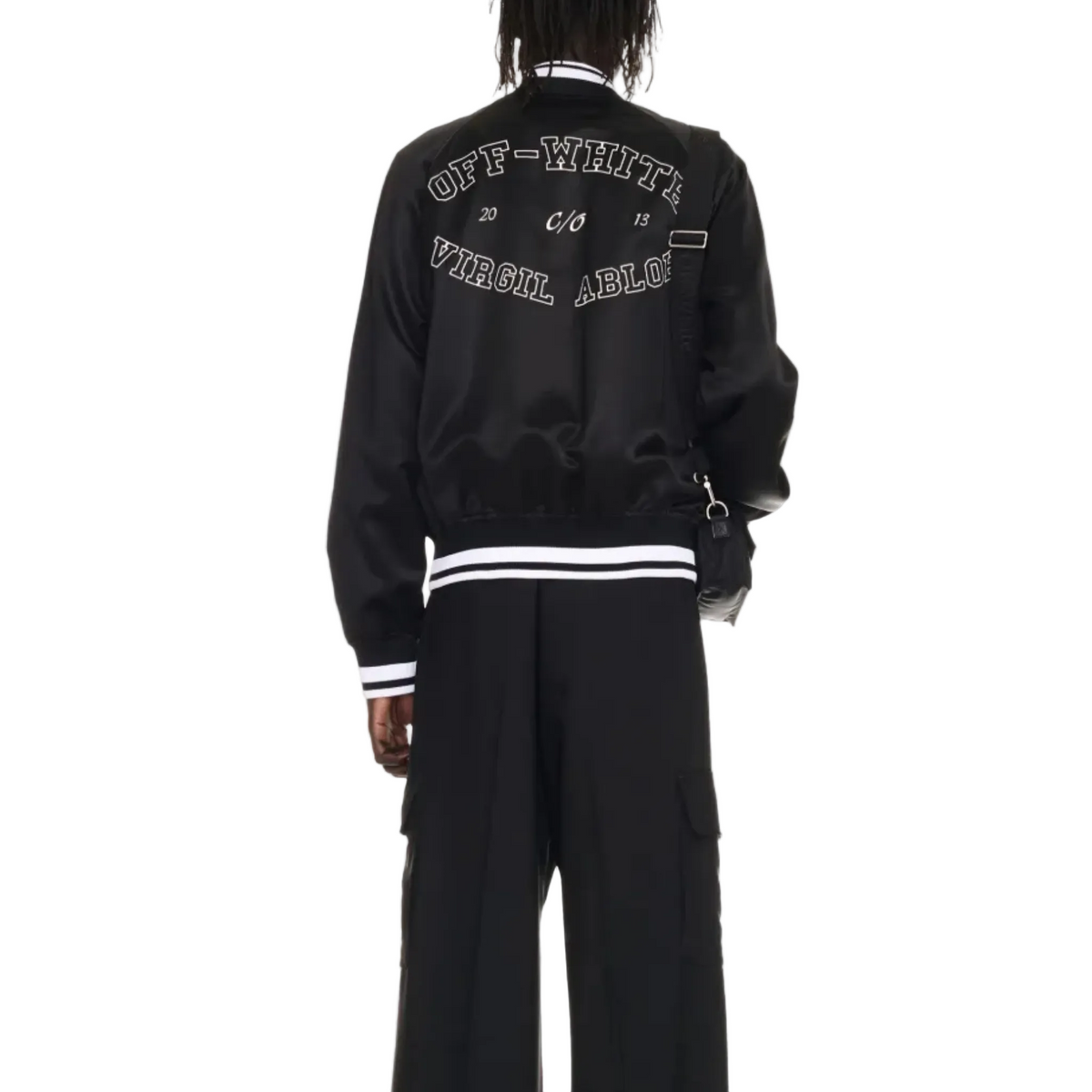 Off-White College Satin Bomber Jacket