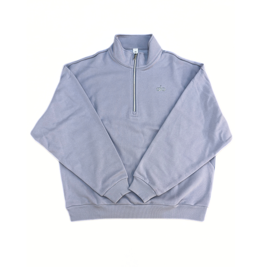 Alo Accolade 1/4 Zip Pullover Winter Frost