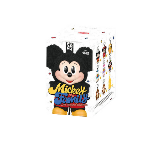 Pop Mart Disney Mickey Family Together Series Plush Keychain Sealed Case