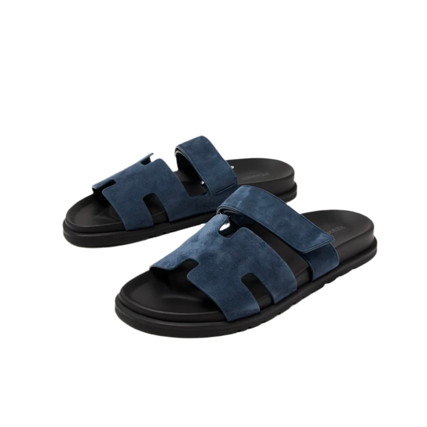 Hermes Chypre Sandals navy blue - 48h