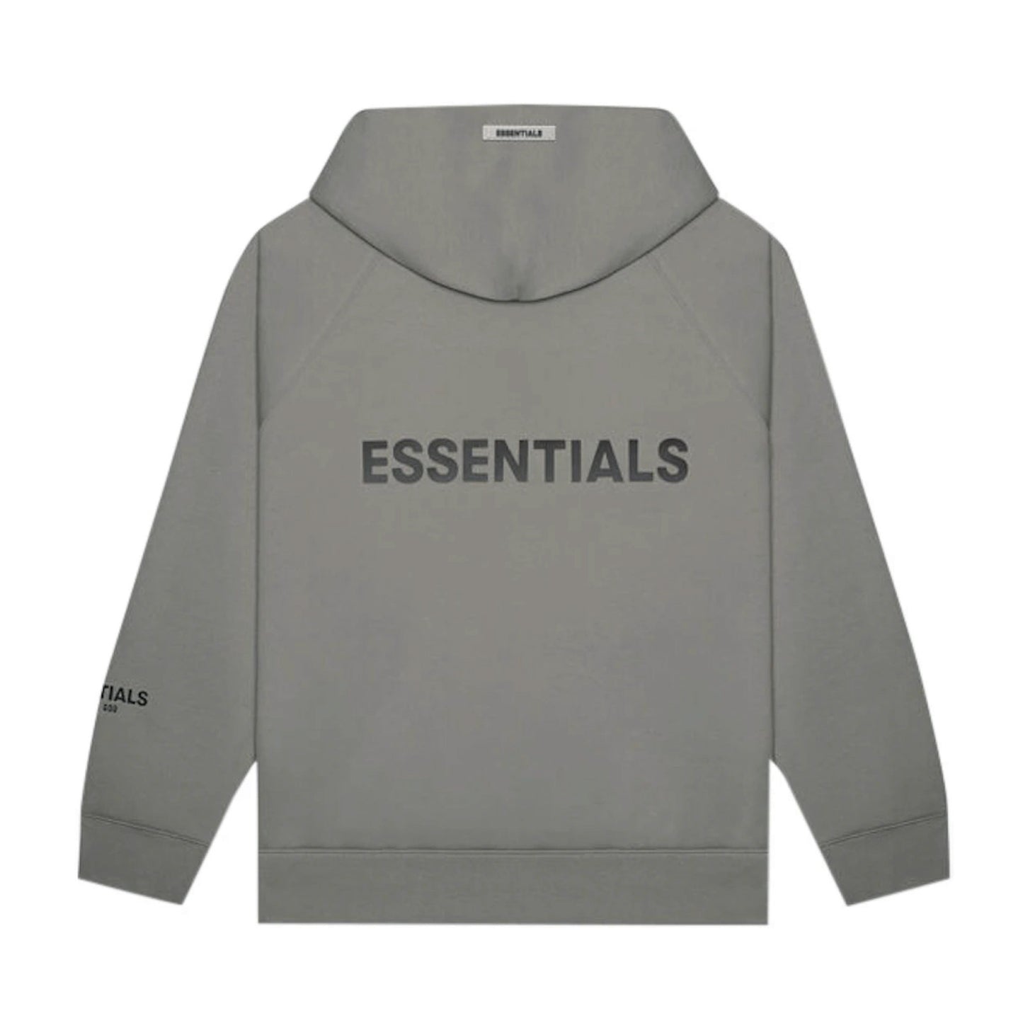 Fear of God Essentials Full Zip Up Hoodie Applique Logo 'Gray Flannel/Charcoal'
