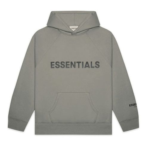 Fear of God Essentials Pullover Hoodie Applique Logo Cement