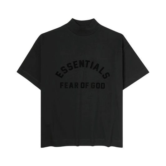 Fear of God Essentials Logo Appliqued Tee (Kids) 'Black'