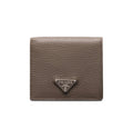 Prada Bamboo Gray Leather Wallet