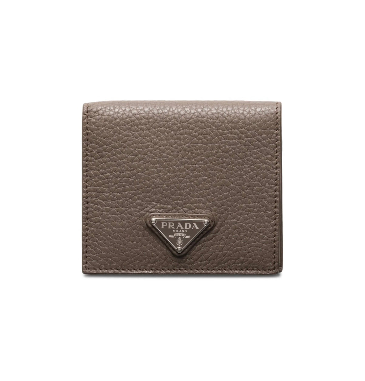 Prada Bamboo Gray Leather Wallet