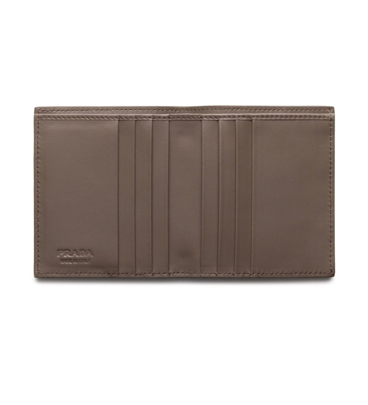 Prada Bamboo Gray Leather Wallet
