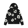 Denim Tears Zip Up Hoodie black