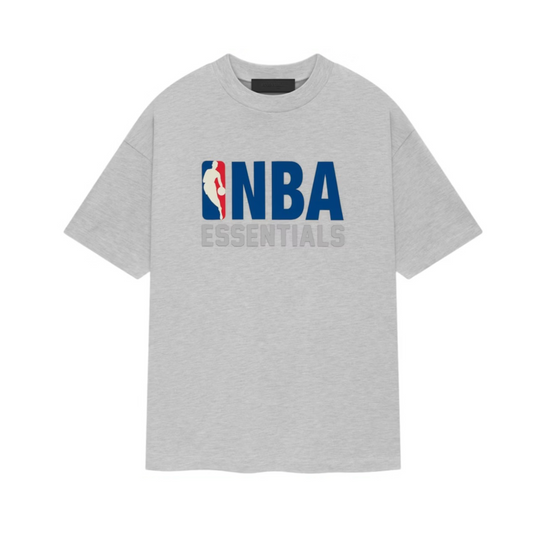 Fear of God Essentials x NBA tee Light heather