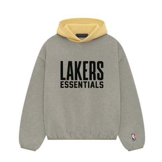 Fear of God Essentials x NBA Lakers Hoodie 'Warm Heather'