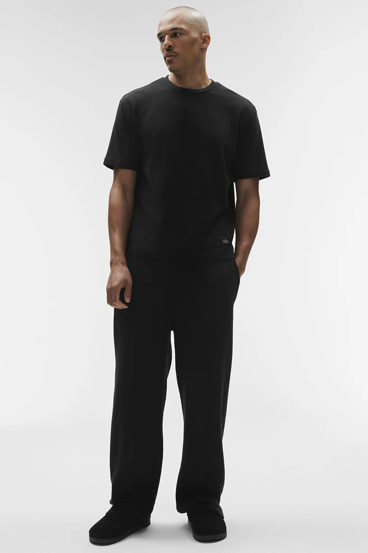 Alo Yoga Double Take Short Sleeve Black
