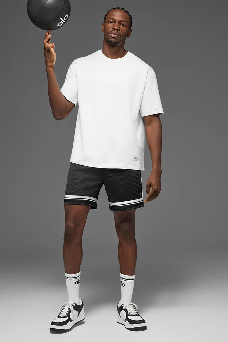 Alo Yoga Double Take Short Sleeve White