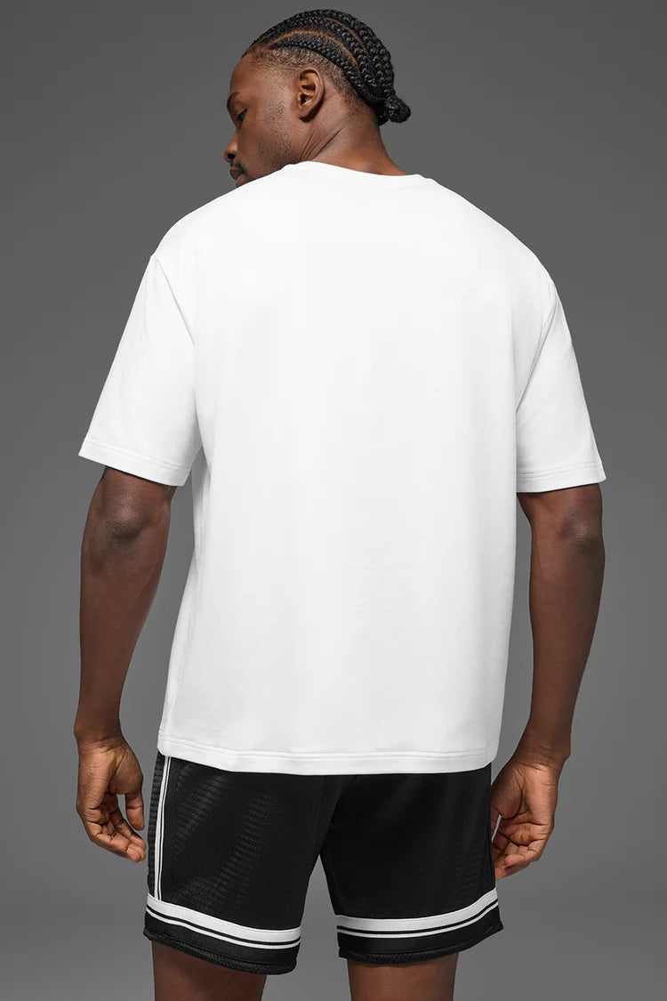 Alo Yoga Double Take Short Sleeve White
