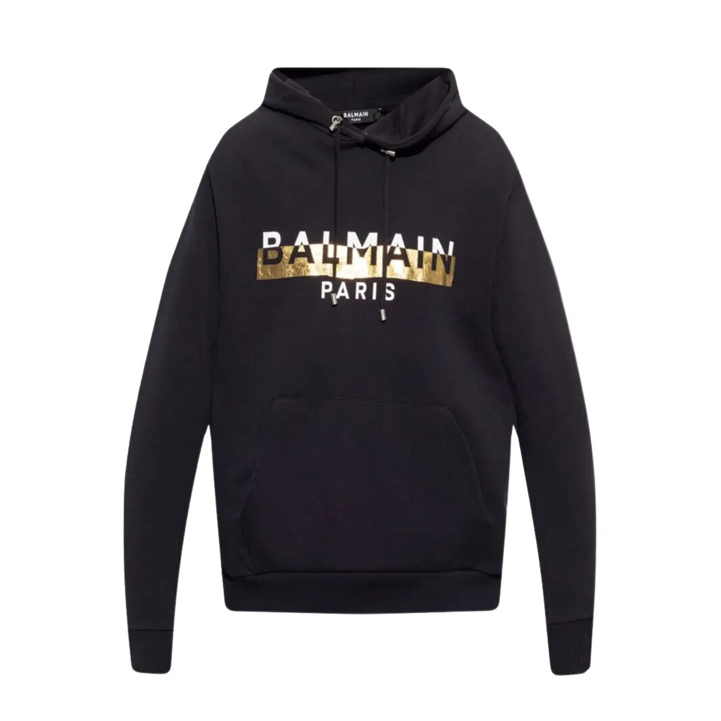 Balmain Logo Hoodie Black