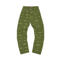 Corteiz Alcatraz Pattern Denim Jeans 'Khaki'