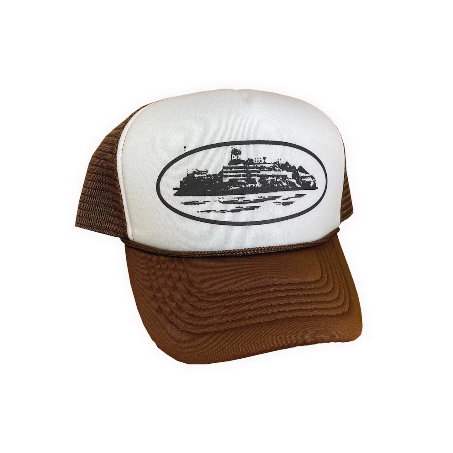 Corteiz Alcatraz Trucker Hat 'Cocoa'