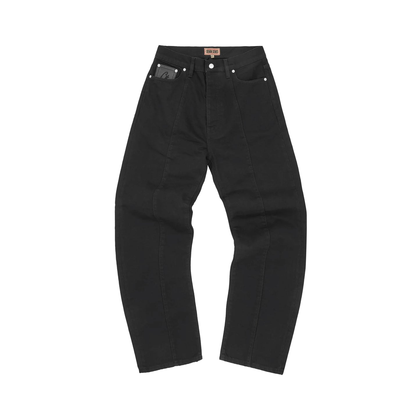 Corteiz C-Star Stitch-Down Jeans 'Triple Black'