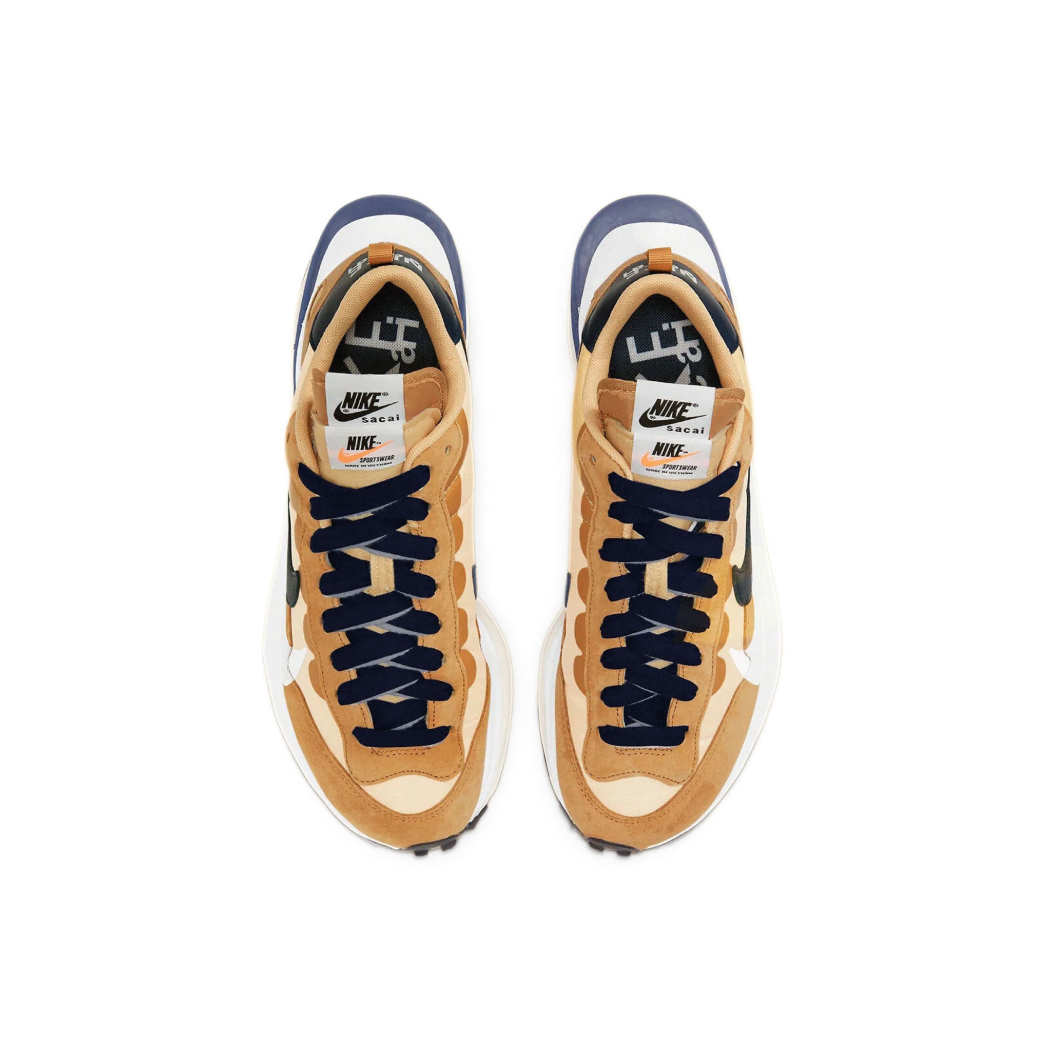 Nike x sacai Vaporwaffle Sesame Blue Void