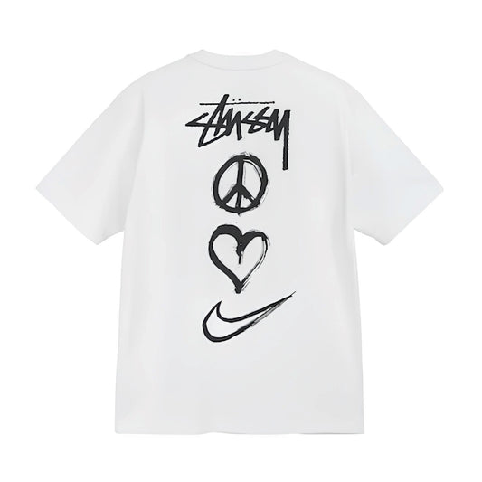 Nike x Stussy Peace, Love, Swoosh Tee 'White'