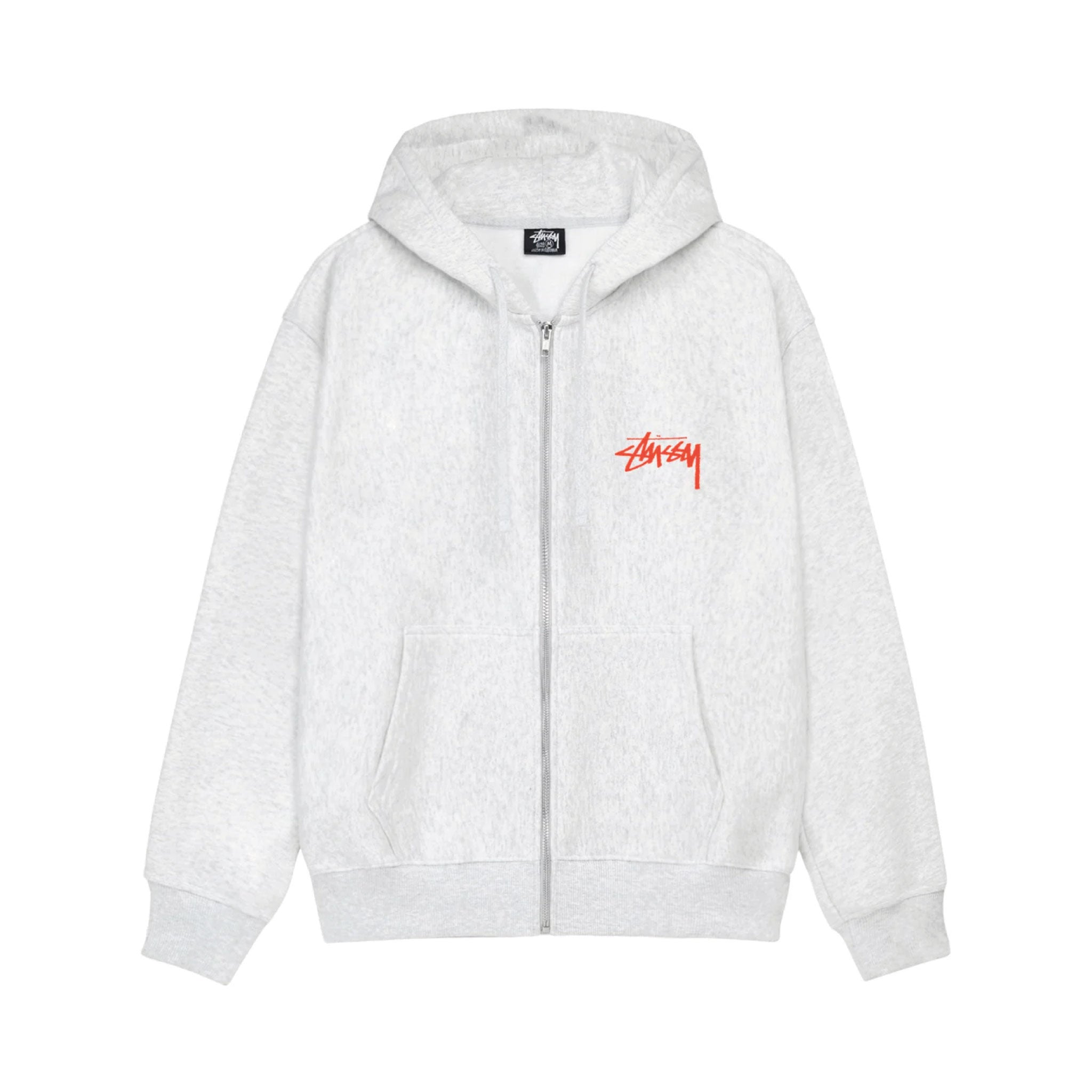 Stussy Scorpion Zip Hood 'Ash Heather'