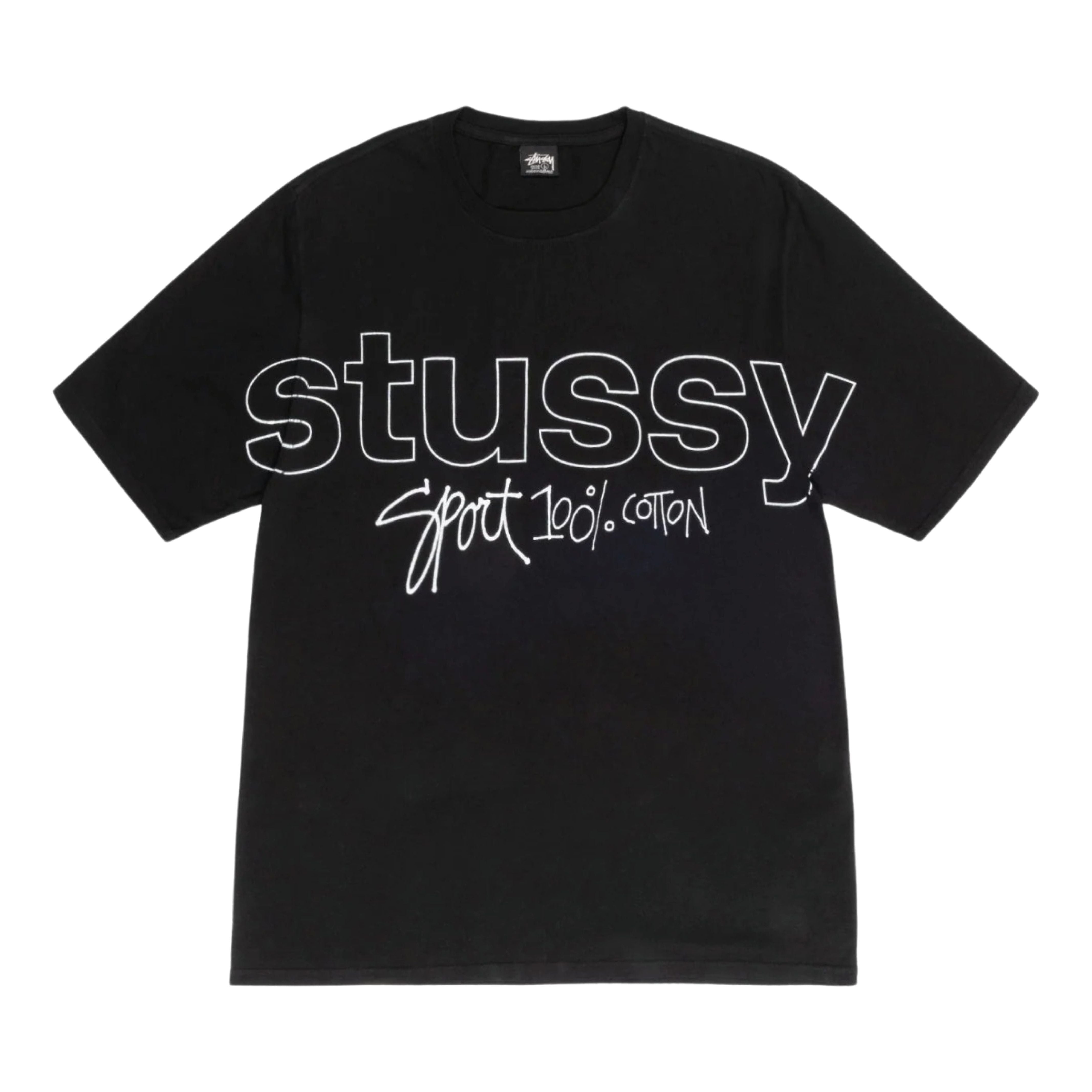 Stussy Sport 100% Pigment Dyed Tee 'Black' – OG Market