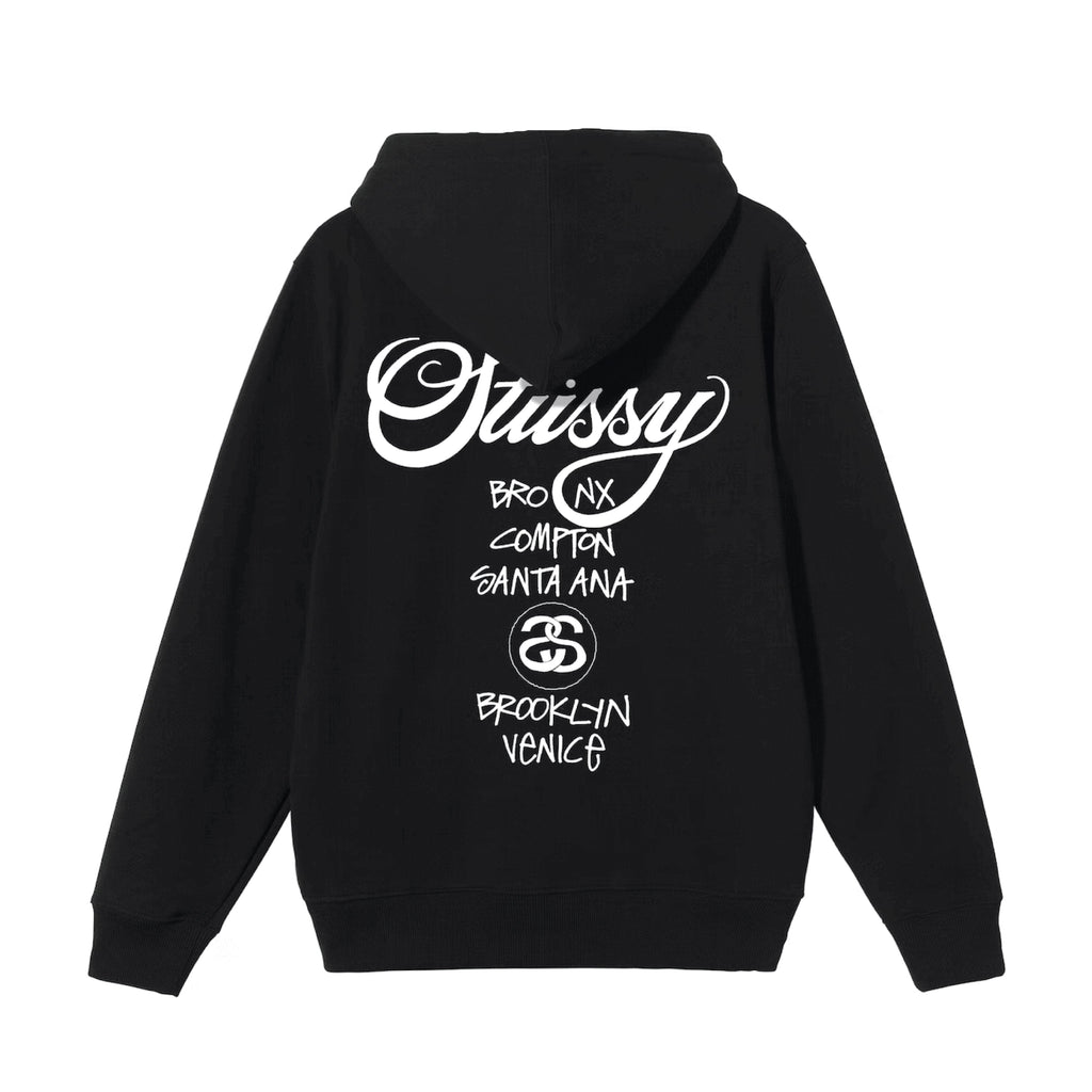 Stussy World Tour Hoodie 'Black'