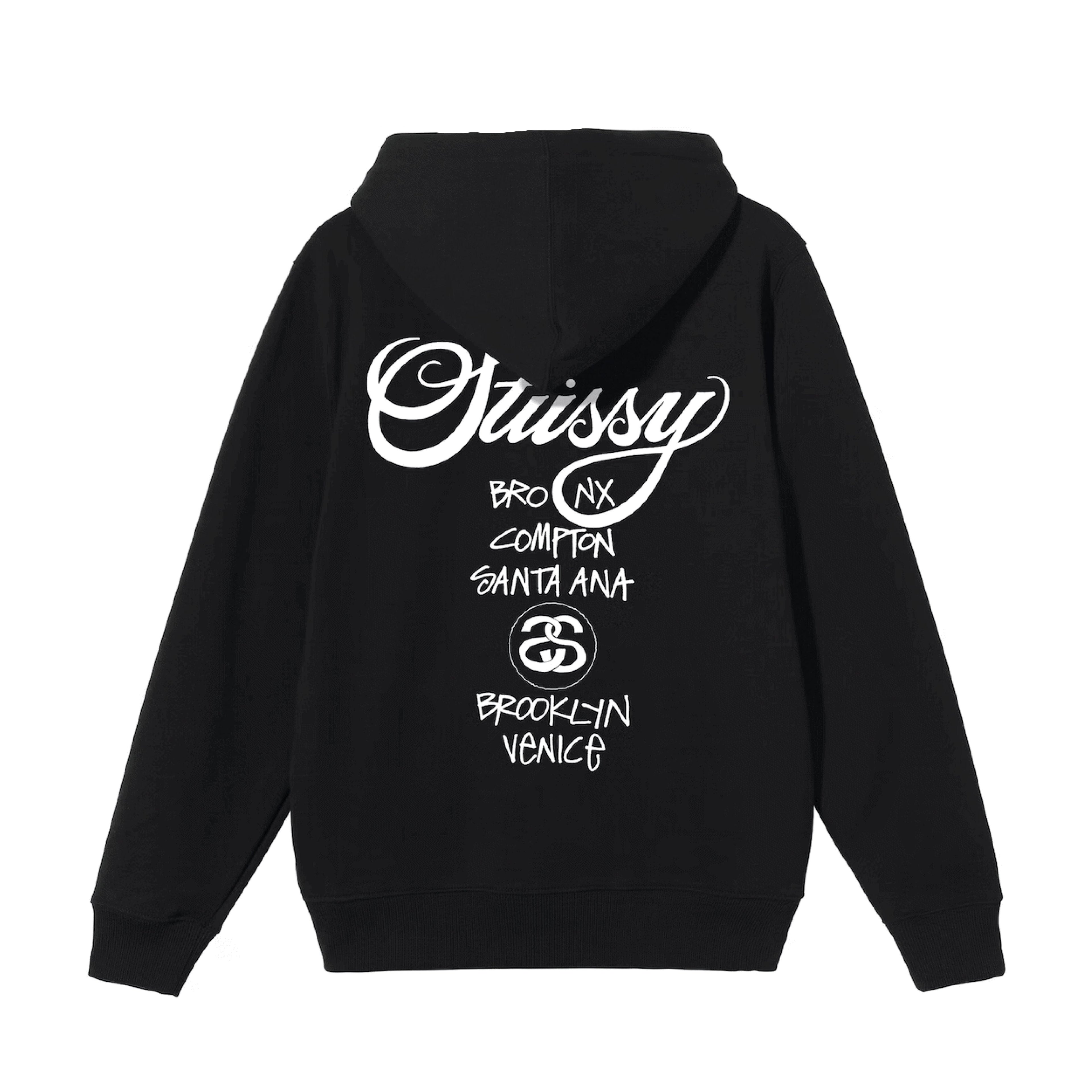 Stussy World Tour Hoodie 'Black'