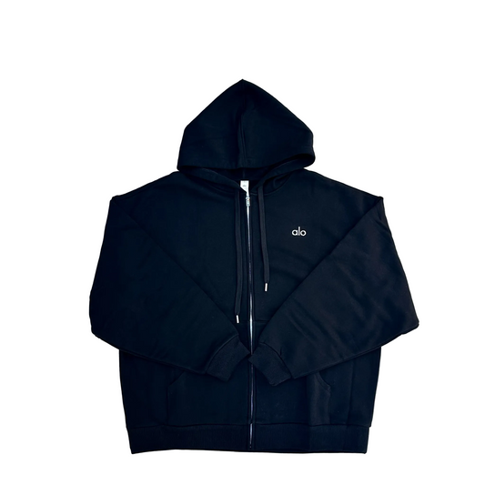 Alo Accolade Full Zip Hoodie Black