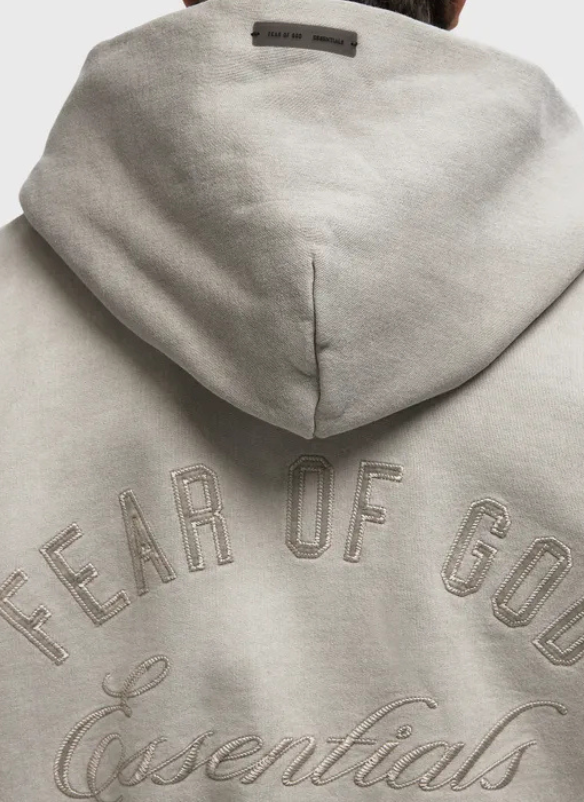 Fear of God Essentials Μαύρο Φούτερ με Φερμουάρ
