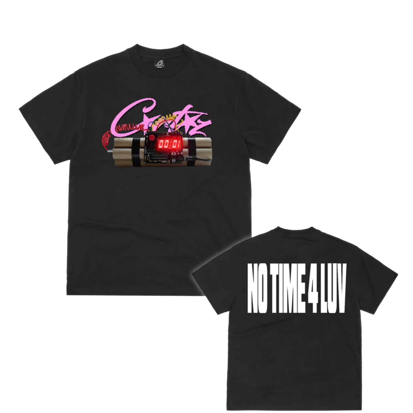 Corteiz No Time 4 Luv Tee 'Black'