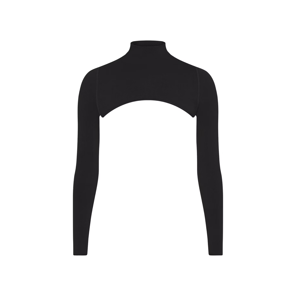 NikeSKIMS Vintage Seamless Shrug Obsidian