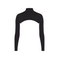 NikeSKIMS Vintage Seamless Shrug Obsidian