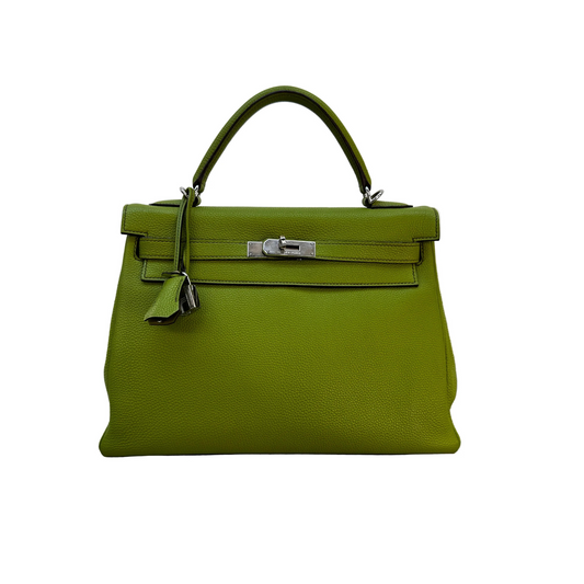 Hermès Kelly 28 – Vert [Green] Togo Leather with Palladium Hardware