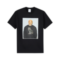 Corteiz Santan Alcatraz Tee Μαύρο/Πορτοκαλί Φλόγα