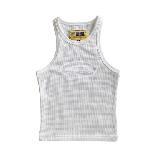 Corteiz Womens Guerillaz Tank Top 'Triple White'