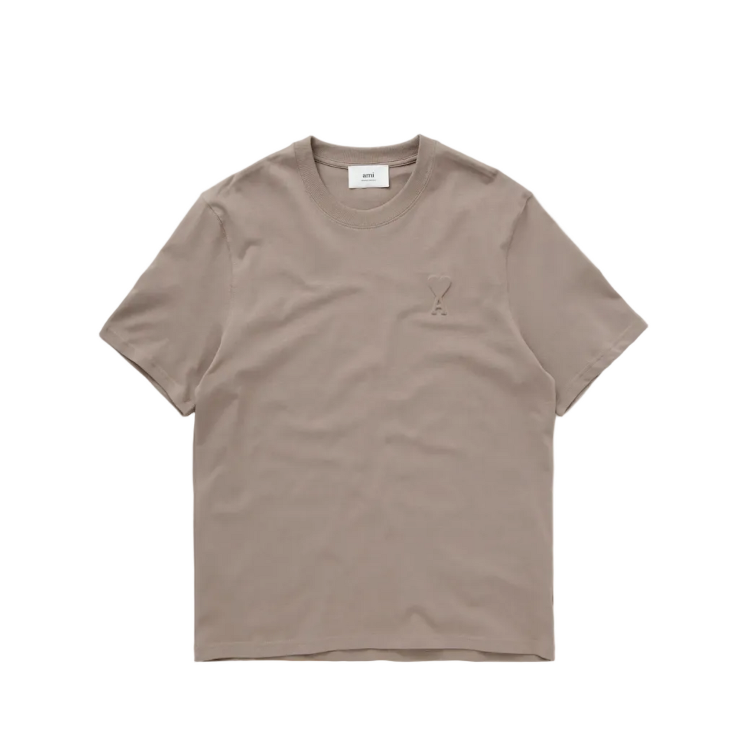 Ami De Coeur Embossed Logo T-Shirt Brown