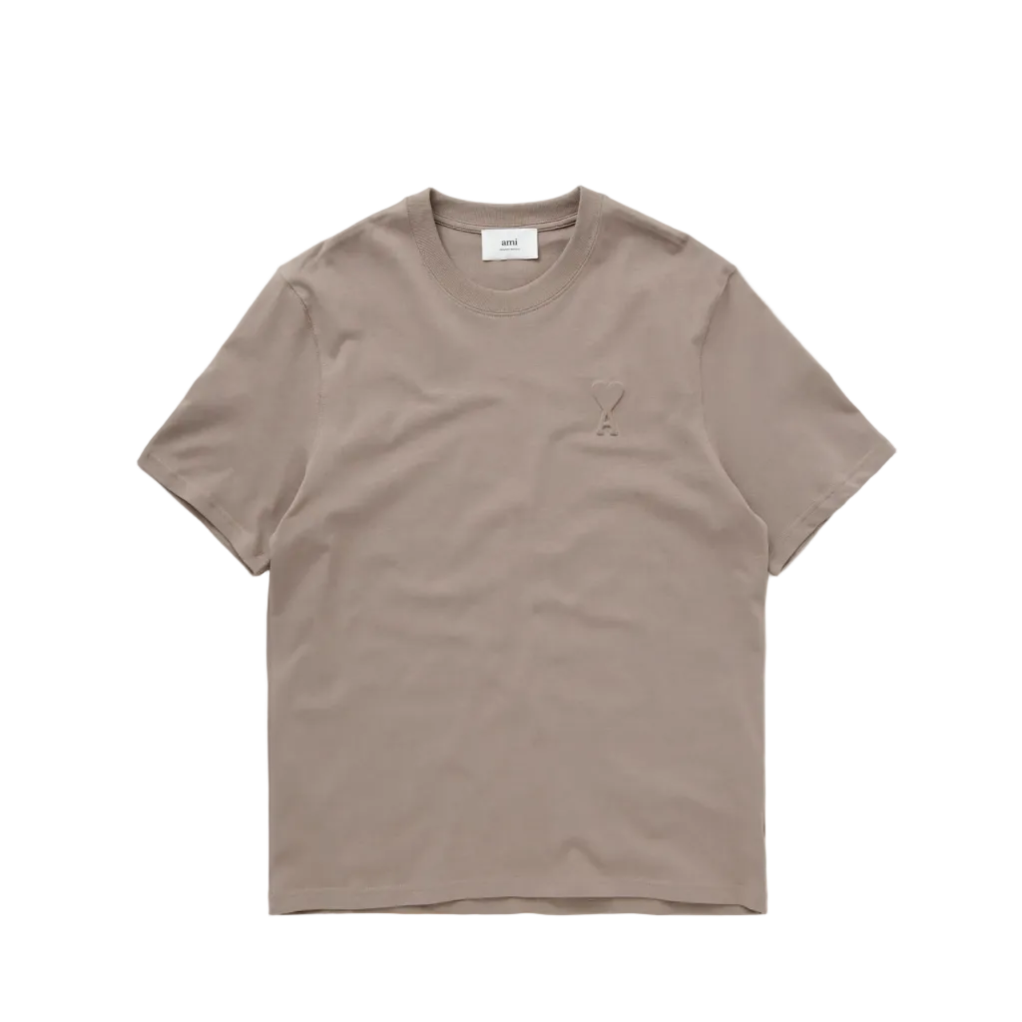 Ami De Coeur Embossed Logo T-Shirt Brown