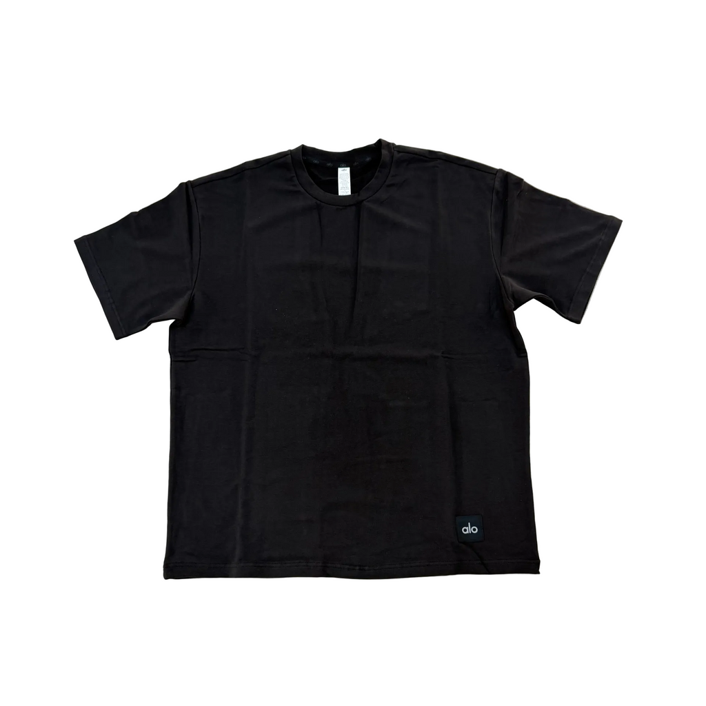 Alo Yoga Double Take Short Sleeve Black