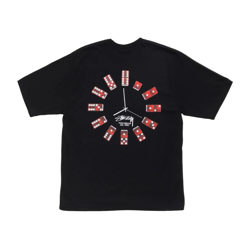 Stussy Black Dice Clock Tee
