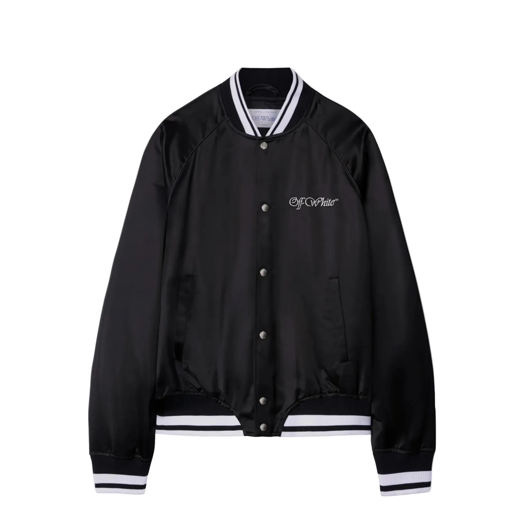 Off-White College Satin Bomber Jacket